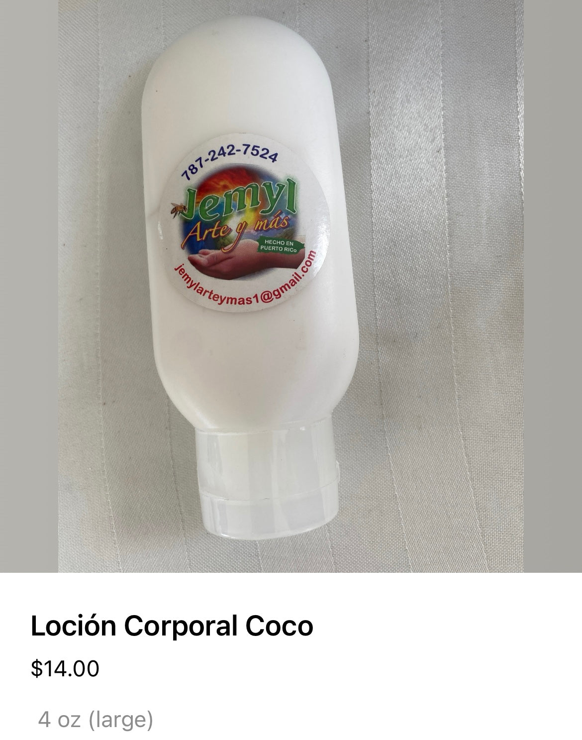 Loción Corporal de Coco