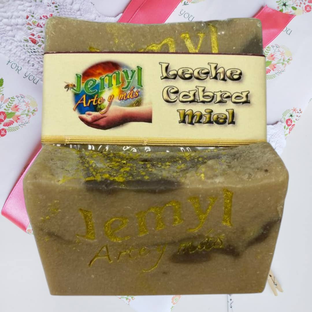 Jabon Artesanal Miel Leche Cabra