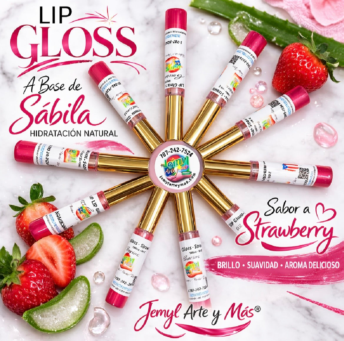 Lip Gloss de Sábila