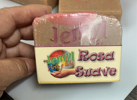 Jabon Artesanal Rosa Suave