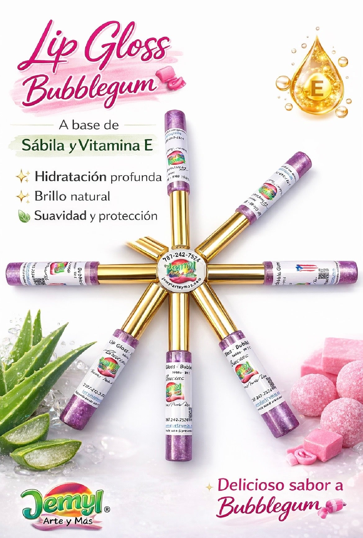 Lip Gloss de Sábila