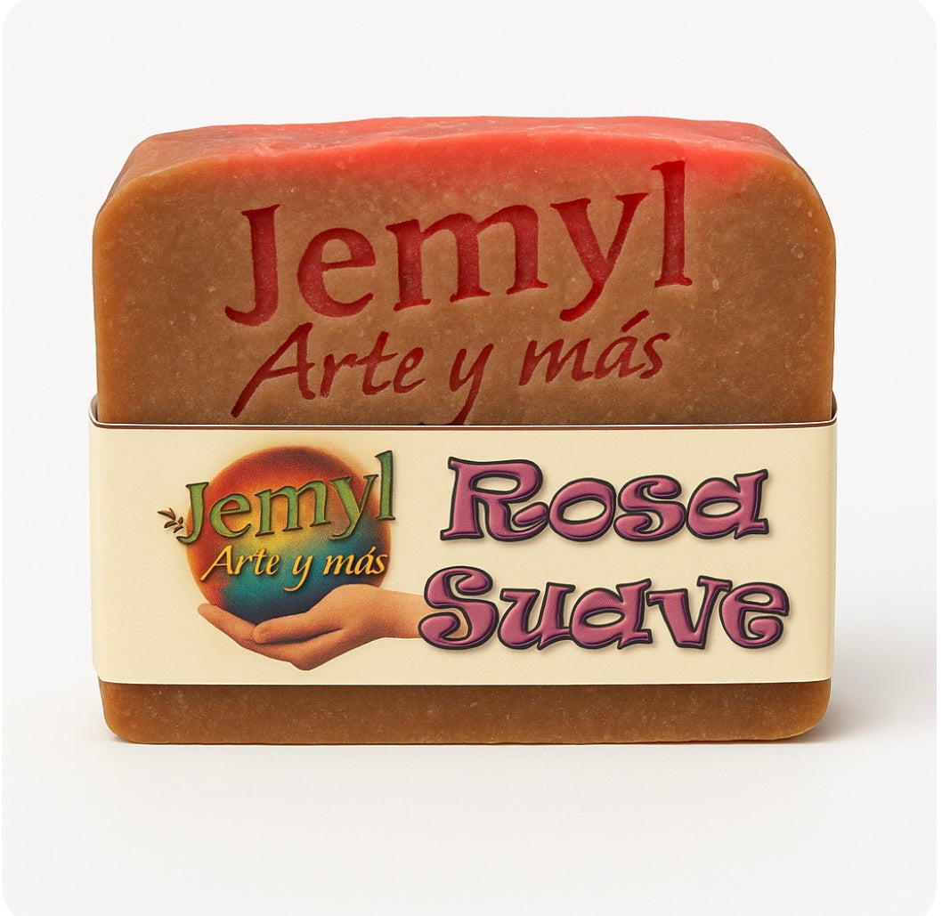 Jabon Artesanal Rosa Suave