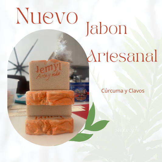 Jabon Artesanal Curcuma Clavos